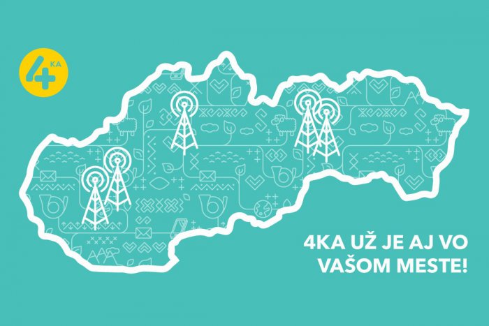 Ilustračný obrázok k článku 4ka rozširuje pokrytie svojou LTE sieťou: Rýchly mobilný internet je už aj v Holíči, Miloslavove, Trenčianskych Tepliciach a ďalších mestách